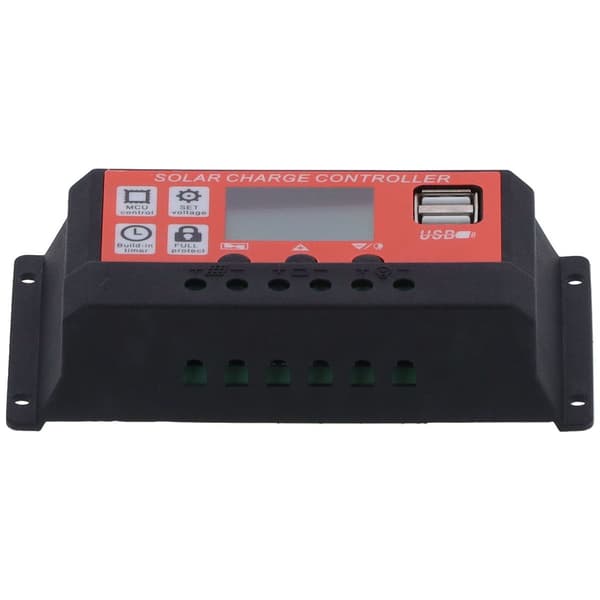 30A 12V 24V PWM Solar Charge Controller Intelligent LCD KLB