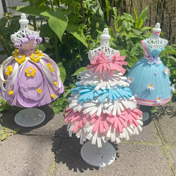 3 st ihålig vit skyltdocka, klänningsdocka för Barbie-docka, chi