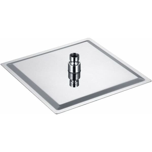 10 tommer/25 cm fast brusehoved, krom 304 rustfrit stål fast diffusor brusehoved, badeværelsestilbehør KLB