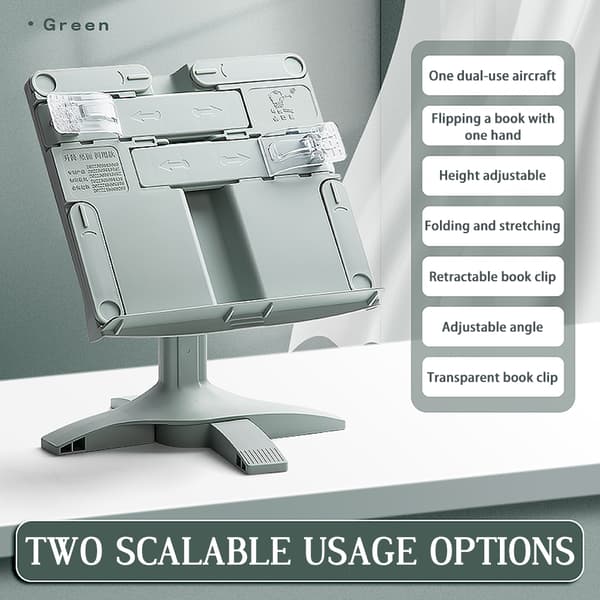 Adjustable Lifting Reading Stand, Lightweight Ergonomic Desktop Reading Shelf for Students Office Workers Yellow Yellow