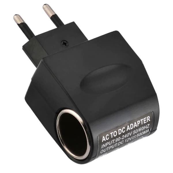 AC 220V til DC 12V Adapter Bil Cigarettænder Konverter Stik Sikker Strøm
