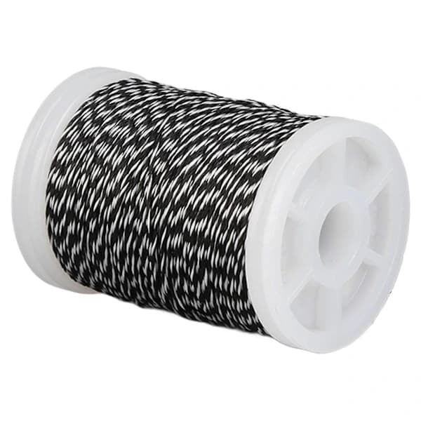 Bowstring Serving Thread Durable Polyethylene Bow String for Recurve Bow Compound Bow White and Black