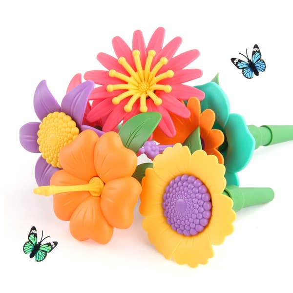 (144 stk.) Blomsterhavedesign sæt, alder 3 4 5 6, DIY buket sæt til piger og drenge, kreativ Bu