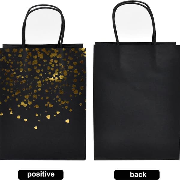 12 Rose Gold Kraft Gift Bags