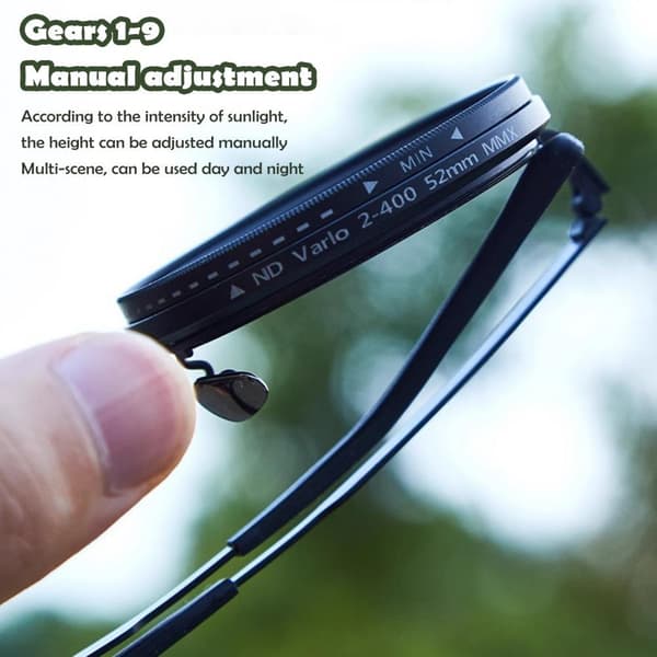 Fishing Sunglasses - 9-level Adjustable Sunglasses with Light Reduction