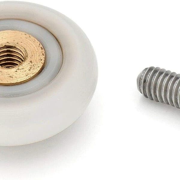 4-pakning 19 mm dusjdørruller - Glidende reservedel KLB