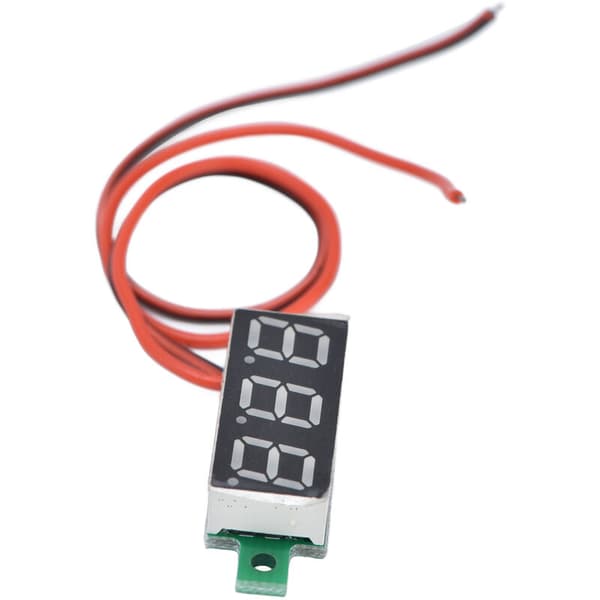 5 stk Mini Digital DC Voltmeter Spændingsmåler Tester Detektor Justerbar 2 Ledninger 0,28 Tommer (Blå 3,2-30V)