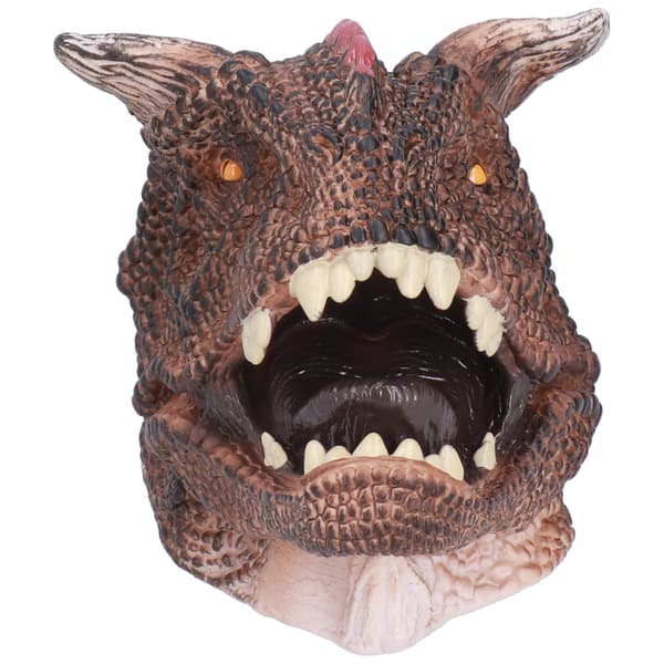 Børne realistiske akvarel Carnotaurus hånddukker håndmalede dinosaurlegetøj