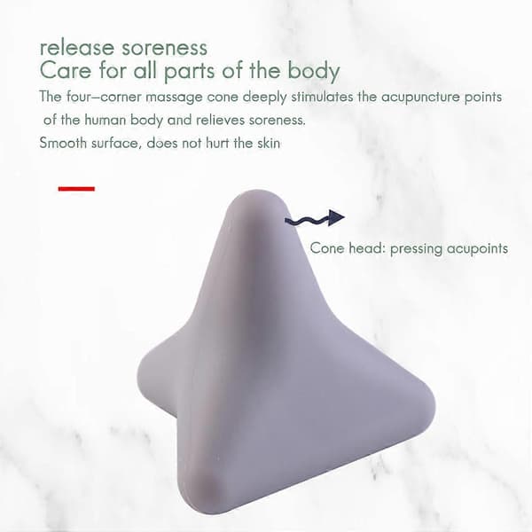 Silikone massagekegle, solid bold, Psoas muskelafslapning, ryg, fod, yoga 2