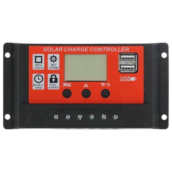 30A 12V 24V PWM Solar Charge Controller Intelligent LCD KLB