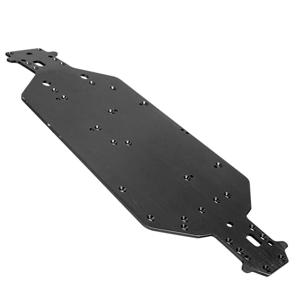 Chassis opgraderingsdele i aluminiumslegering passer til HSP 94107 94111 94110 94124 RC bil sort