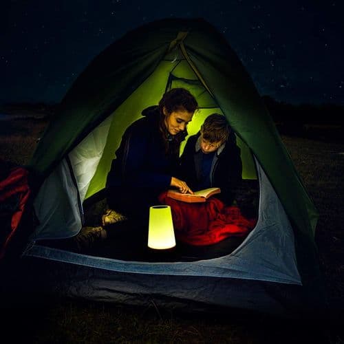 Touch-lampe, bærbar bordlampe med sensorstyring og hurtig USB
