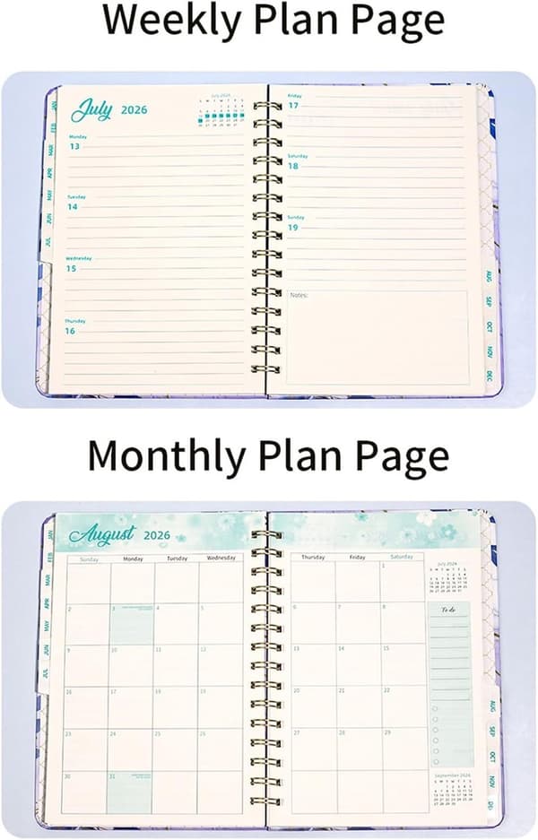 Weekly Planner 2026 A5 Agenda - Starts in December - Compatible with Work and Home - Training and Task Notebook