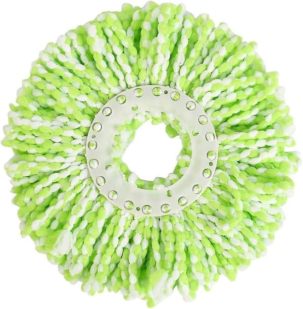 2-pak Universal Mikrofiber Erstatningsmoppehoveder til 360° Rotationsmopper - Superabsorberende til Tørrengøring af Trægulve