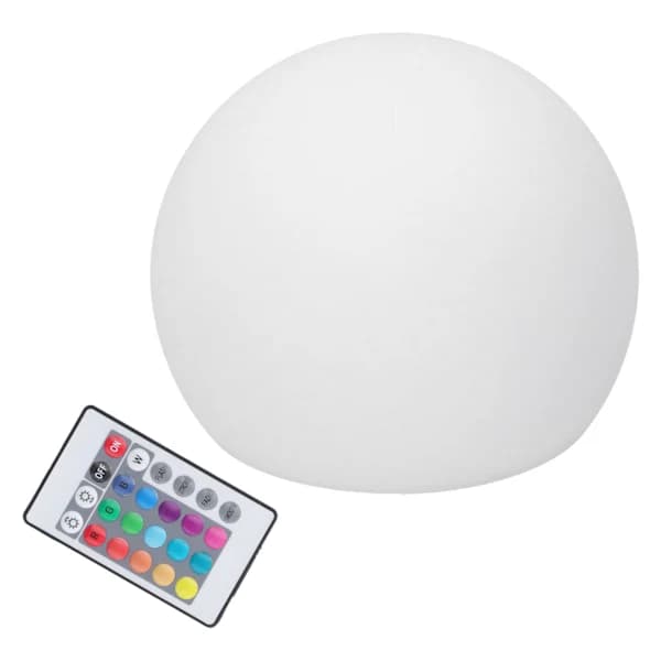 LED Ball Lamp RGBW Globe Lamp Night Light with 16 Colors Dimmable 4 Modes 24 Button Remote Control 12x12cm