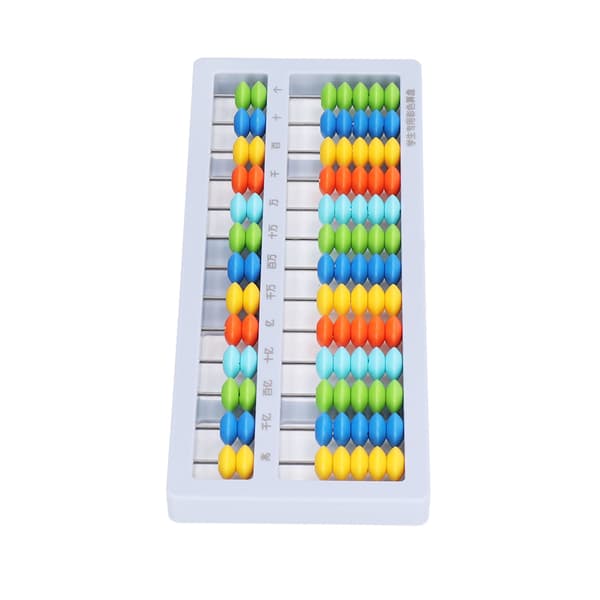 Abacus Liten Bærbar Barnepuslespill 13 Grader 7 Perler Mental Aritmetikk Matt AbacusBlå