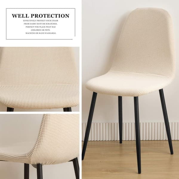 Set jacquard stretch matstolsskydd halkfri stolsöverdrag