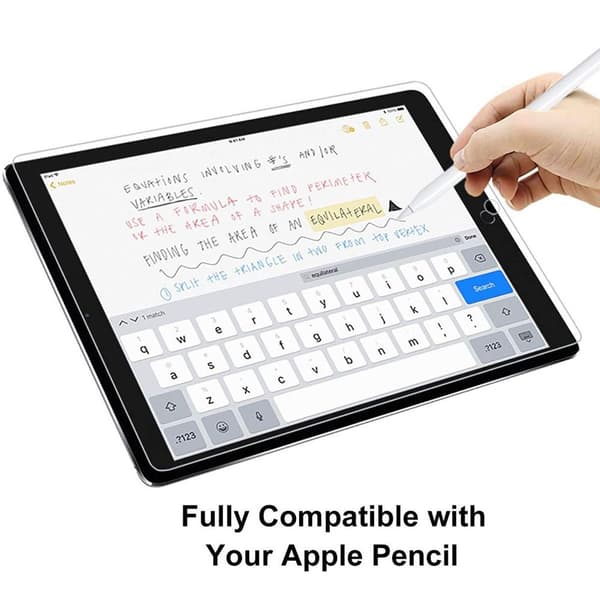 2-pakkaus iPad 7. sukupolven näytönsuoja 10,2 tuumaa 2019 näytönsuoja
