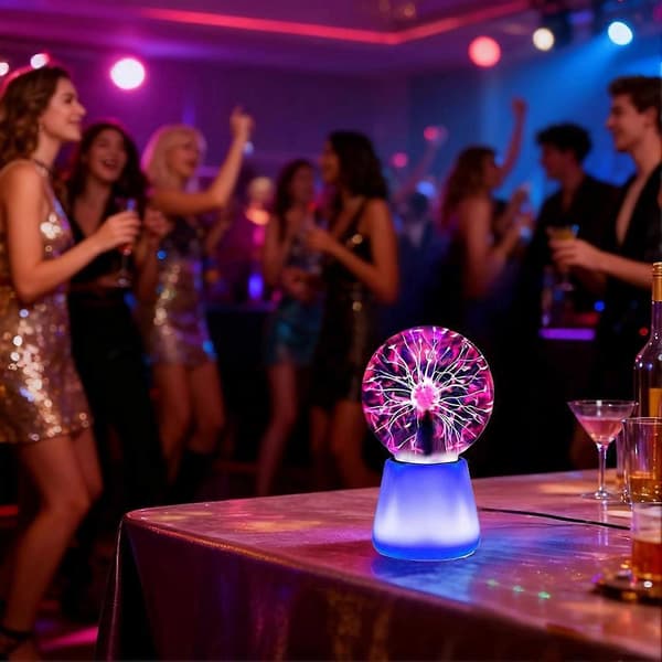 Electric Magic Plasma Ball, Touch Glass LED Night Light LED Atmosphere Night Light A A