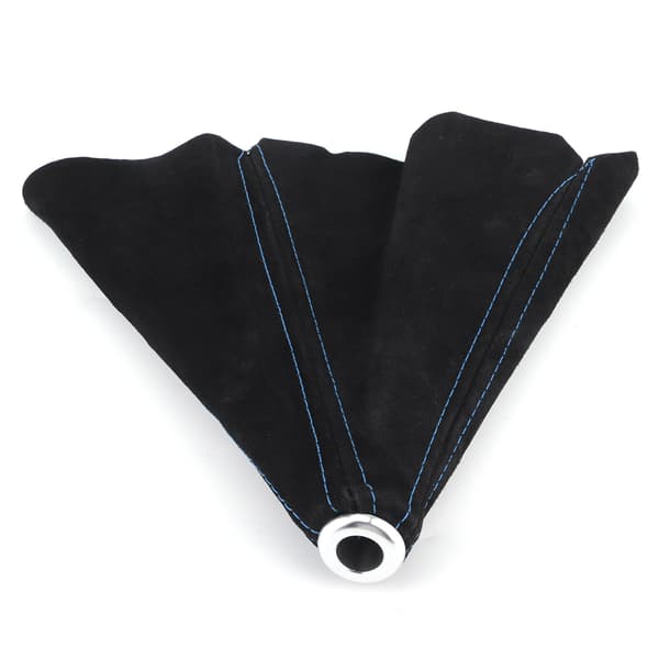 Gear Shift Dust Cover Gaiter Car Interior Suede Universal for Most Vehicles Blue Stitching
