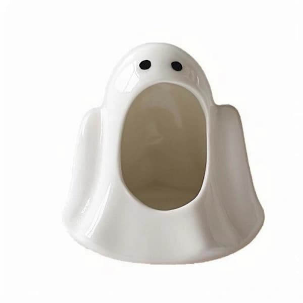 2025 Halloween Ceramic Ghost Candlestick Funny Cute Halloween Gift Candle Aromatherapy Decoration