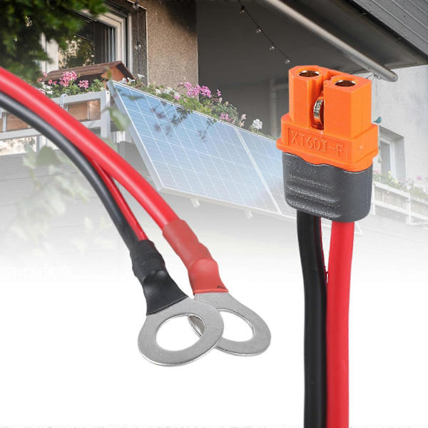 XT60i hun til O-ringe terminalkabel 12AWG til UAV-batteri og solpanelstationsforbindelseskabel 3m 3m
