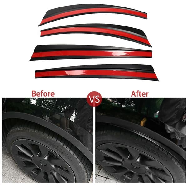 Mud Flaps + Car Protection Wheel Rear Mudguards Mud Flaps Mudguards for Model Y 2021 Matte Black