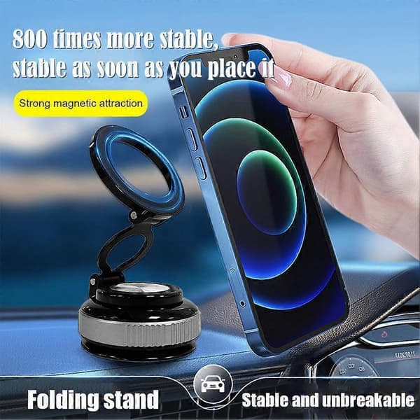 Magnetic Suction Cup Phone Holder Vacuum Adsorption Bracket Navigation