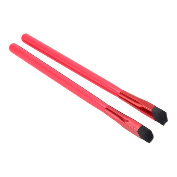 2st Eyebrow Makeup Brush Red Portable Multifunctional Angled Eyebrow Brush for Daily Use