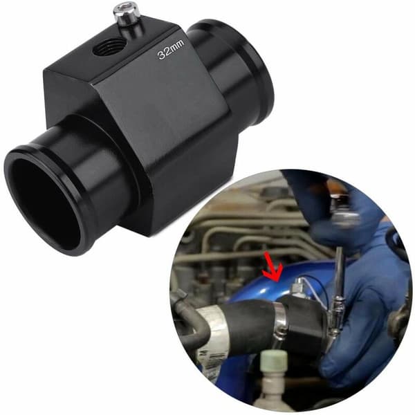 Vanntemperatursensor, Bilvanntemperaturrør Måleradapter Temperatursensor Radiatorpakning (32mm)