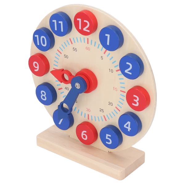 Learning Clock Time Activity Set for Kids 12-Hour Teaching Demonstration Clock Develops Time and Early Math Skills for School