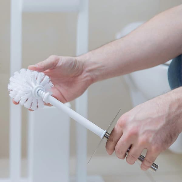 Replacement Brush Heads for Toilet Brush, 9-pack, WC Brushes, 12 mm Thread, D: 7 cm, White