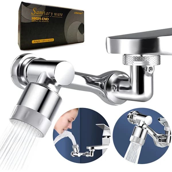 Faucet Extender, Rotatable Multifunctional Extension Faucet