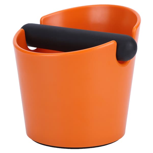Coffee Knock Box Household Anti-slip Coffee Grounds Container for Cafe Orange