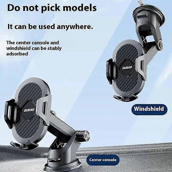 Extendable Arm Car Suction Cup Mount Mobile Phone Holder for Windshield Dashboard
