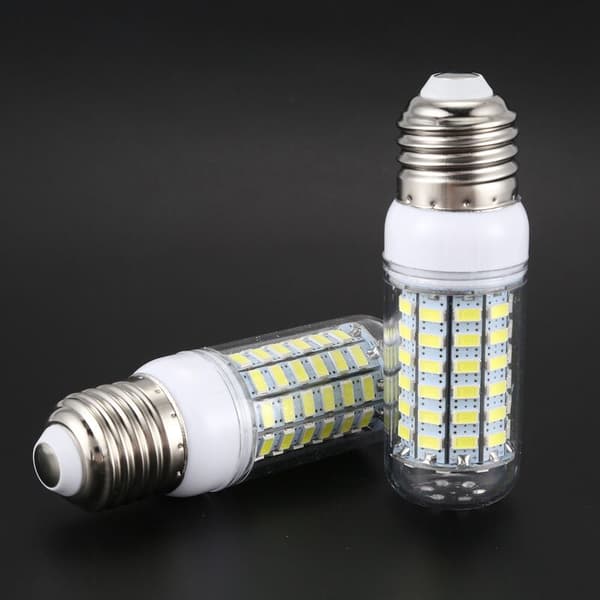 2 stk energibesparende lampe E27 220V 69 SMD 5730 1500LM 6000-6500K LED-maislamper