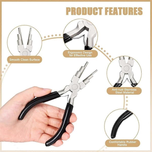 Wire Bending Jig with Jewelry Plier Set, Jewelry Making Tool Beads Loops Forming Wire DIY