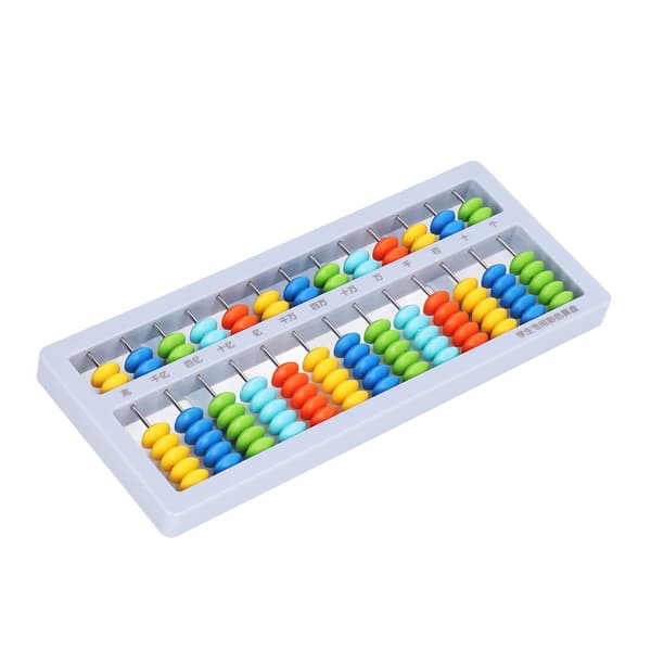 Abacus Liten Bærbar Barnepuslespill 13 Grader 7 Perler Mental Aritmetikk Matt AbacusBlå
