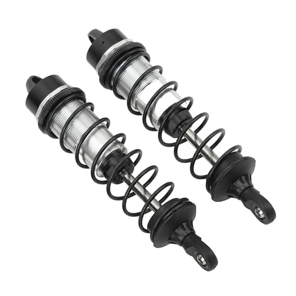 Et par RC frontstøddæmpere aluminiumslegering høj elasticitet RC frontfjederdæmper til ARRMA 1/7 sort