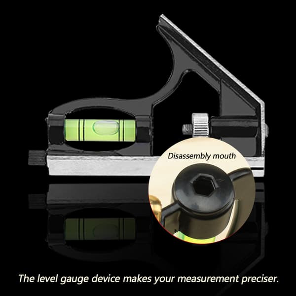 300mm 12 inch Metal Adjustable Combination Square Ruler Engineer Measuring Tool