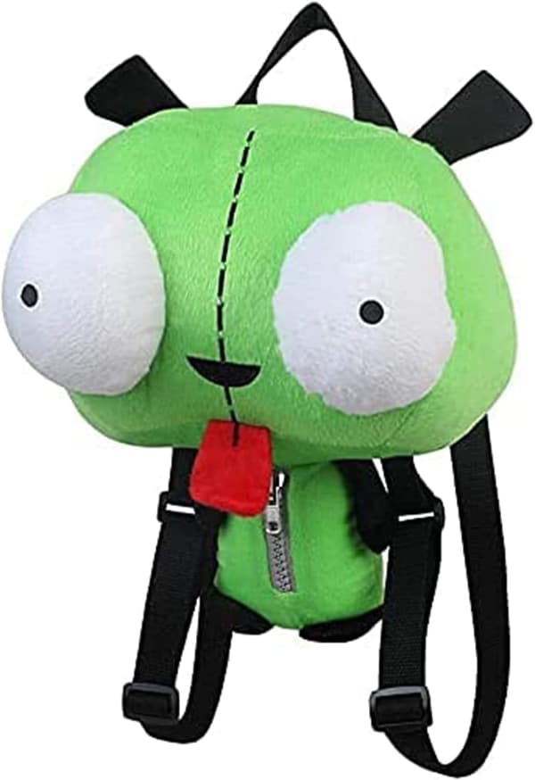 New Alien Invader Zim Plush Backpack Toys 3D Eyes Robot Cute Stuffed