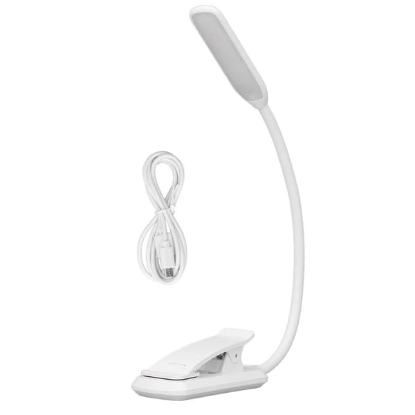 Mini foldbar tre-niveau USB LED-bordlampe med klemmedesign KLB