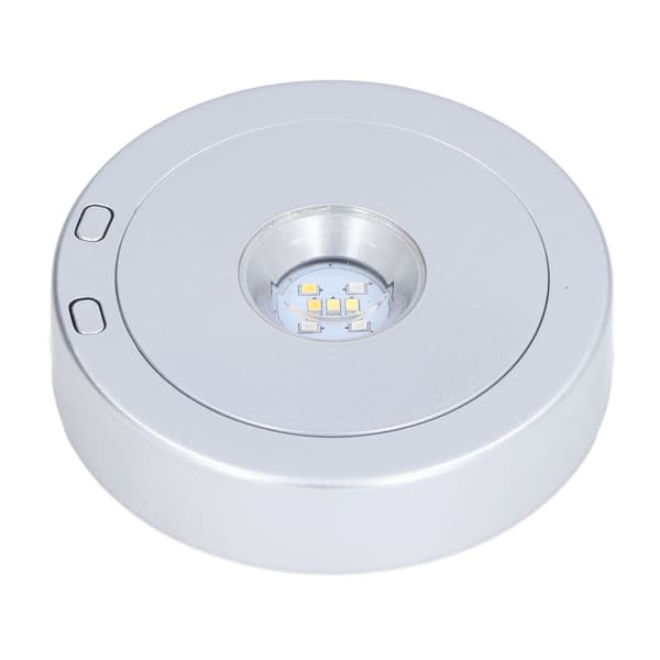 LED-displaybase, USB, RGB, farverigt lys, roterende krystal KLB