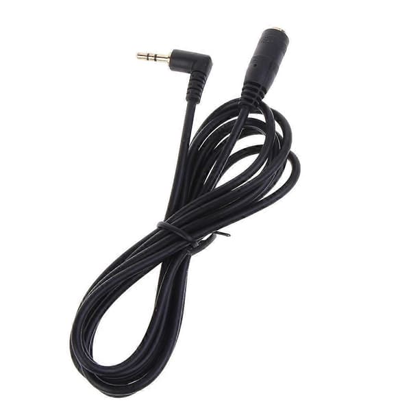 2,5 mm han til 2,5 mm hun kabel 90 graders lydstik adapter konverter 1,5 m