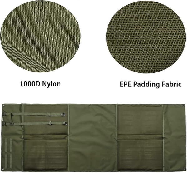 Extra Large Shooting Mat - Padded Waterproof Hunting Mat for Prone Shooting and Range Use, Durable Design and Comfortable Padding