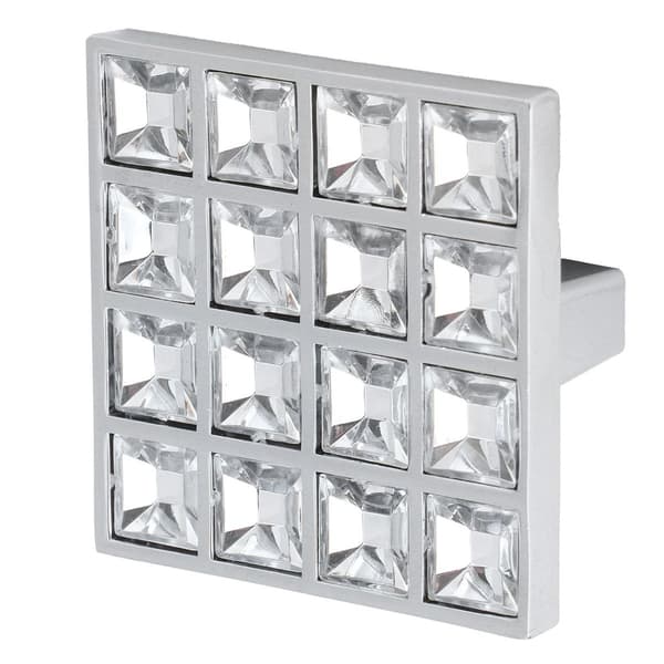 16 Grid Square Crystal Knob for Cabinet, Drawer, Cupboard KLB