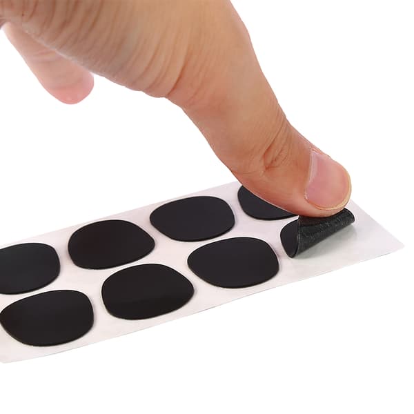 Saksofon Munnstykke Patch Pad Pute for Sopran Alt Tenor Saksofon Klarinett Svart 0,5 mm Stor Oval