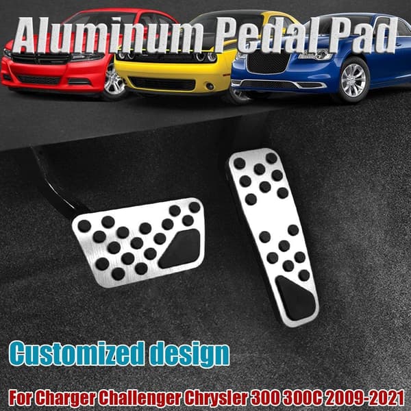 2 st Anti-Slip Aluminium Performance Auto Bromspedal Pad Kit, A