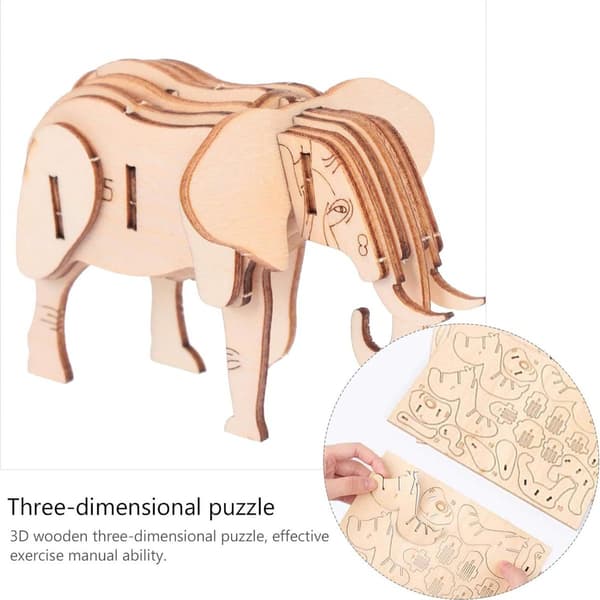 Nuobesty 3-delt 3D træpuslespilmodel KLB