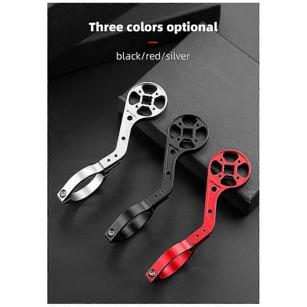 Extended Bicycle Computer Mount for Handlebar GPS Mount for Garmin/Bryton/Cateye/GoPro Camera B Red Red